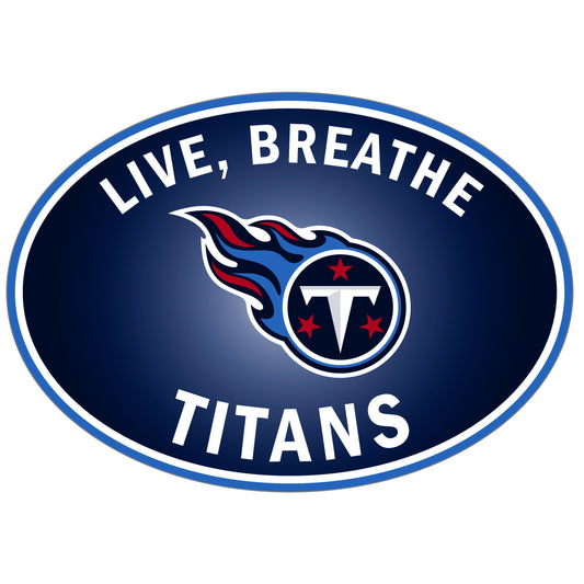 Calcomanía para auto con el logo de Tennessee Titans Live-Breath