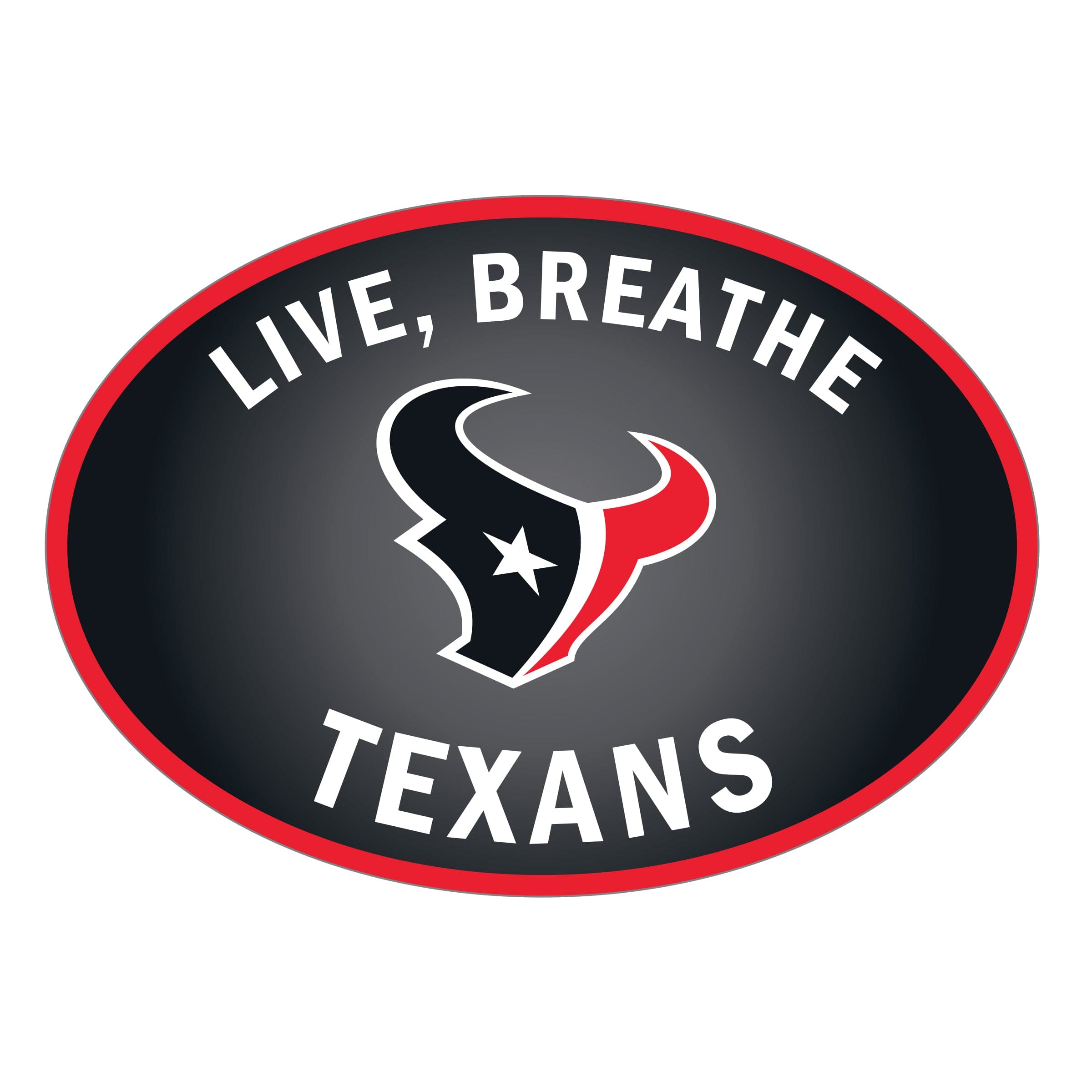 Houston Texans Live-Breath Auto Decal - Houston Texans