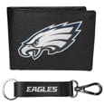 Philadelphia Eagles Leather Bi-fold Wallet & Strap Key Chain - Siskiyou Buckle