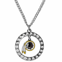 Washington Commanders Rhinestone Hoop Necklaces