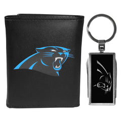 Carolina Panthers Leather Tri-fold Wallet & Multitool Key Chain