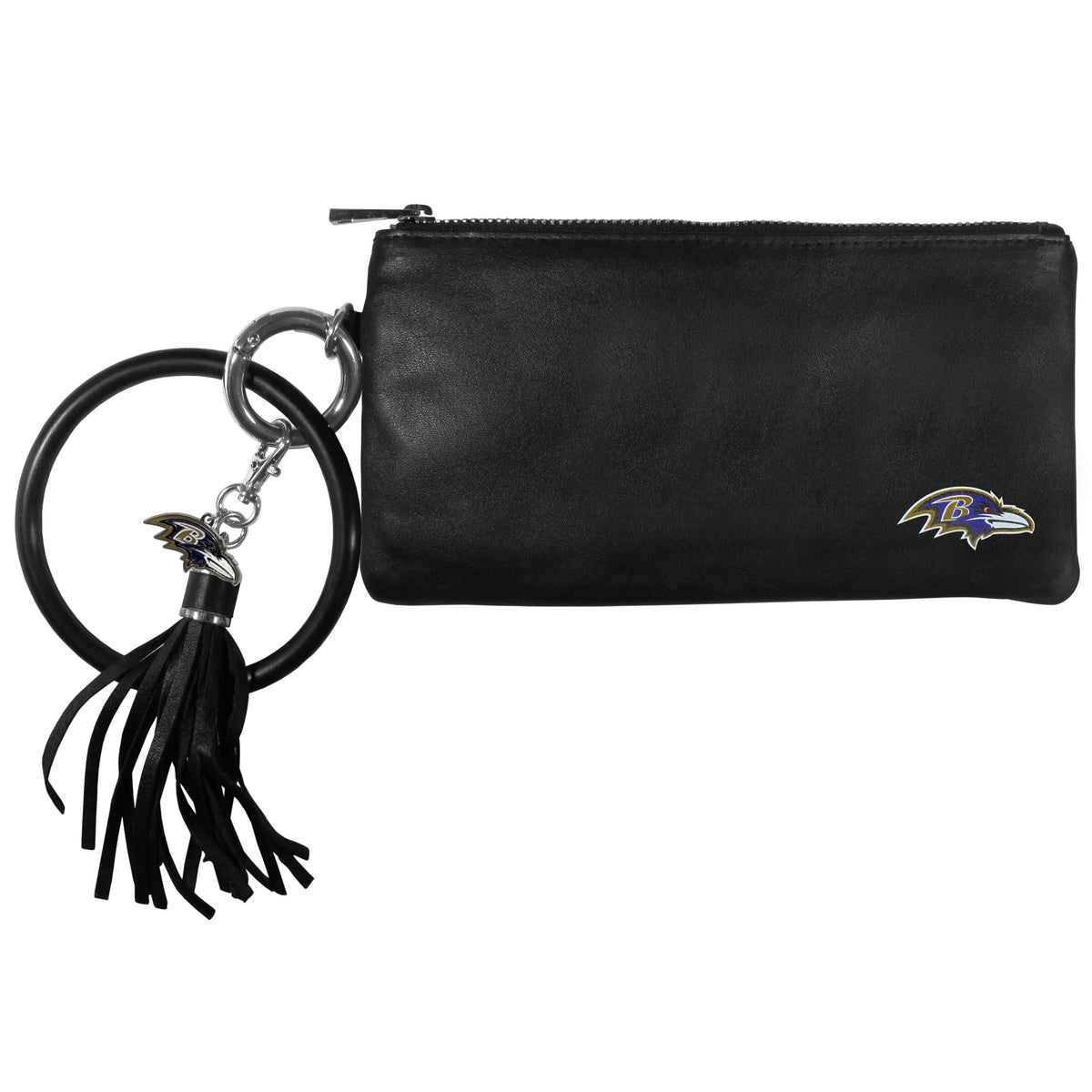 Cartera de cuero con pulsera para mujer de los Baltimore Ravens