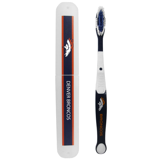 Denver Broncos Toothbrush and Travel Case