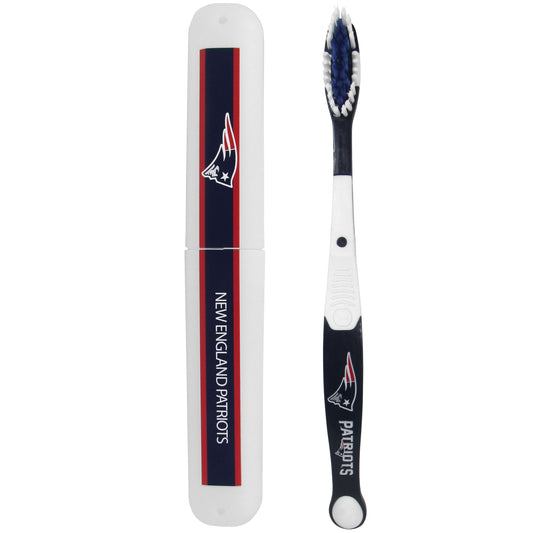 New England Patriots Toothbrush and Travel Case - New England Patriots