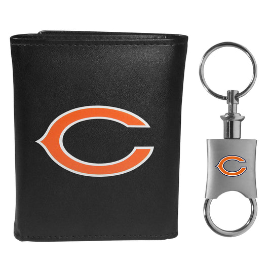 Chicago Bears Tri-fold Wallet & Valet Key Chain