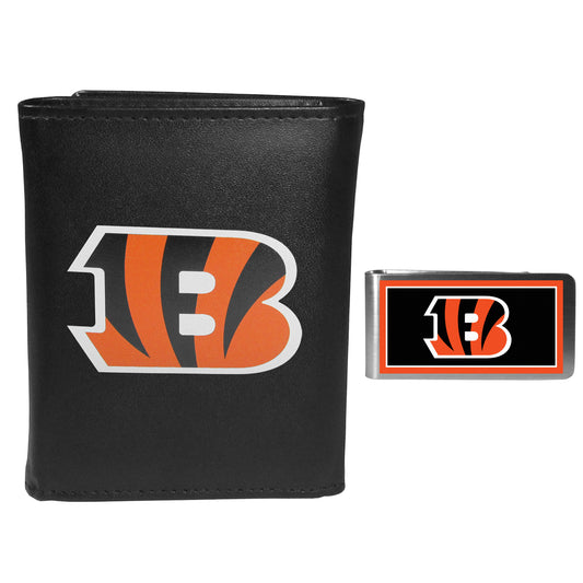 Cincinnati Bengals Tri-fold Wallet & Color Money Clip