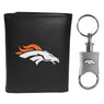 Denver Broncos Tri-fold Wallet & Valet Key Chain