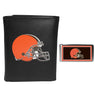 Cleveland Browns Tri-fold Wallet & Color Money Clip