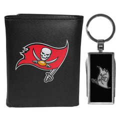 Tampa Bay Buccaneers Tri-fold Wallet & Multitool Key Chain Black