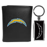 Los Angeles Chargers Tri-fold Wallet & Multitool Key Chain Black