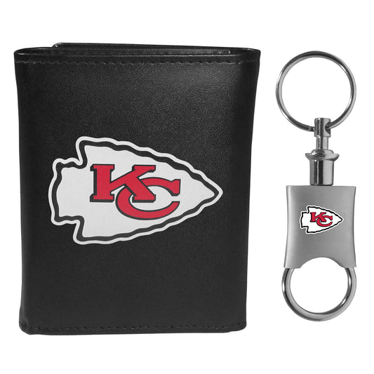 Kansas City Chiefs Tri-fold Wallet & Valet Key Chain