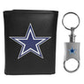 Dallas Cowboys Tri-fold Wallet & Valet Key Chain