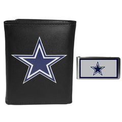 Dallas Cowboys Tri-fold Wallet & Color Money Clip