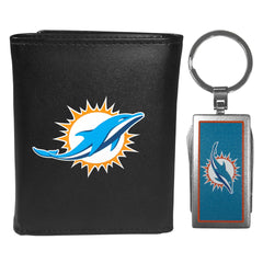 Miami Dolphins Tri-fold Wallet & Multitool Key Chain