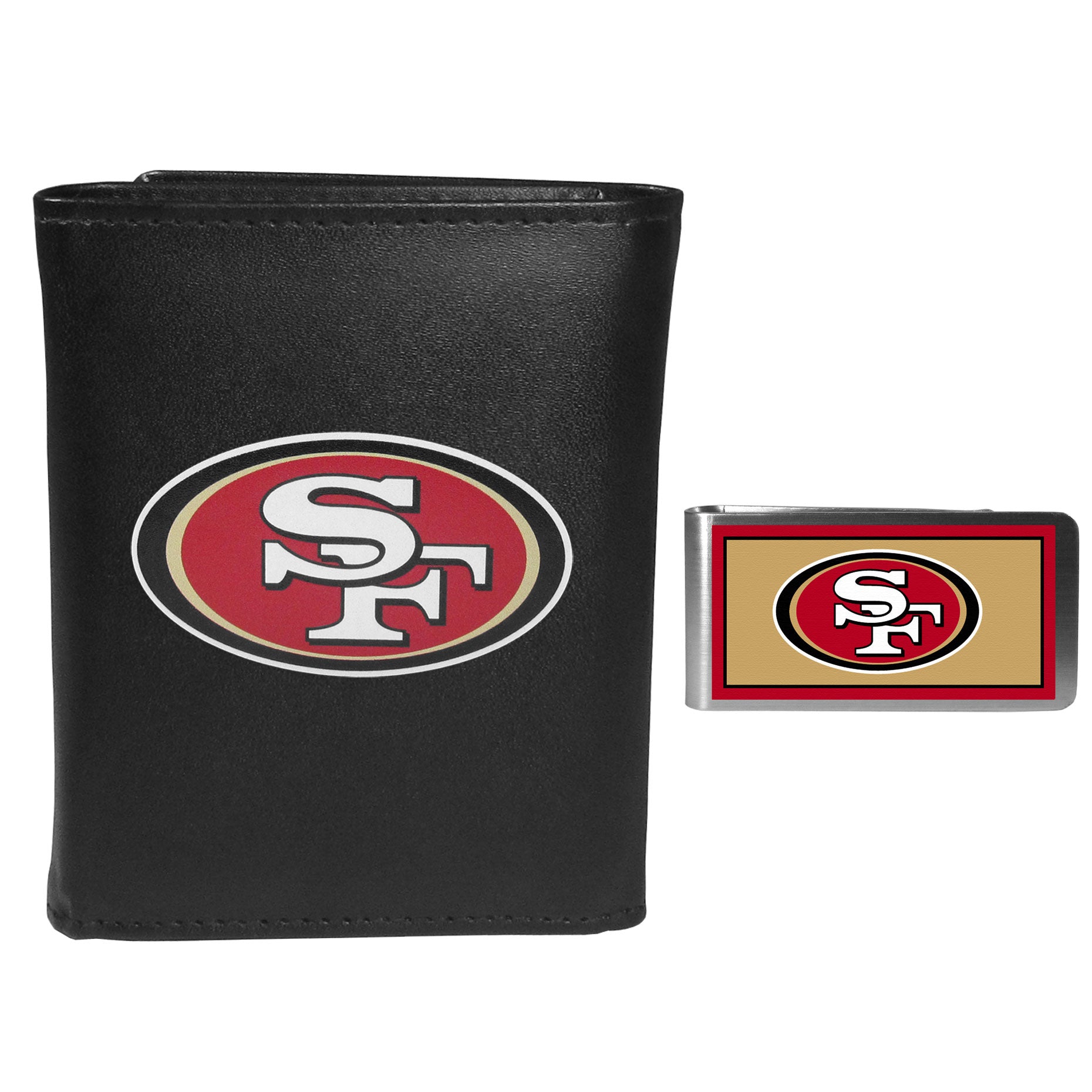 San Francisco 49ers Tri-fold Wallet & Color Money Clip