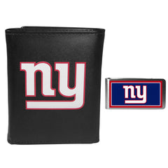 New York Giants Tri-fold Wallet & Color Money Clip