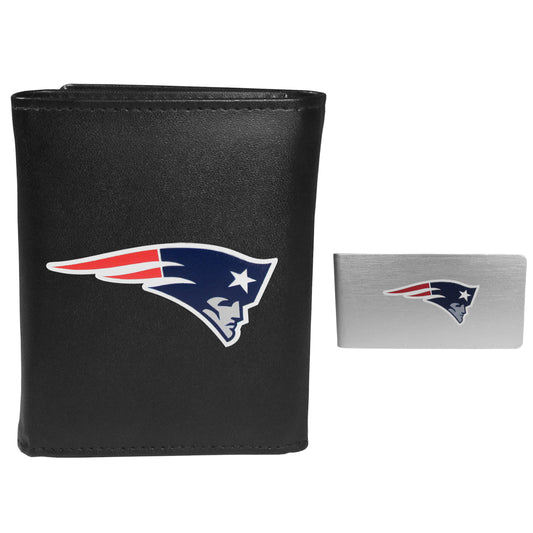 New England Patriots Tri-fold Wallet & Money Clip - New England Patriots