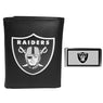 Las Vegas Raiders Tri-fold Wallet & Color Money Clip