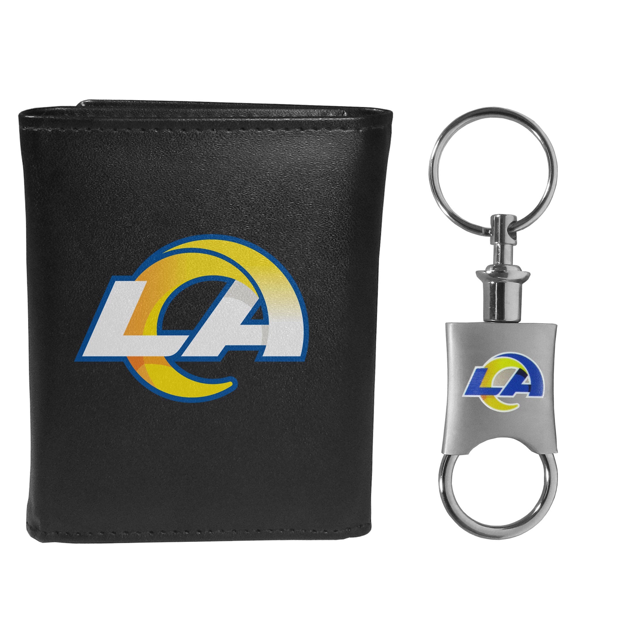 Los Angeles Rams Tri-fold Wallet & Valet Key Chain