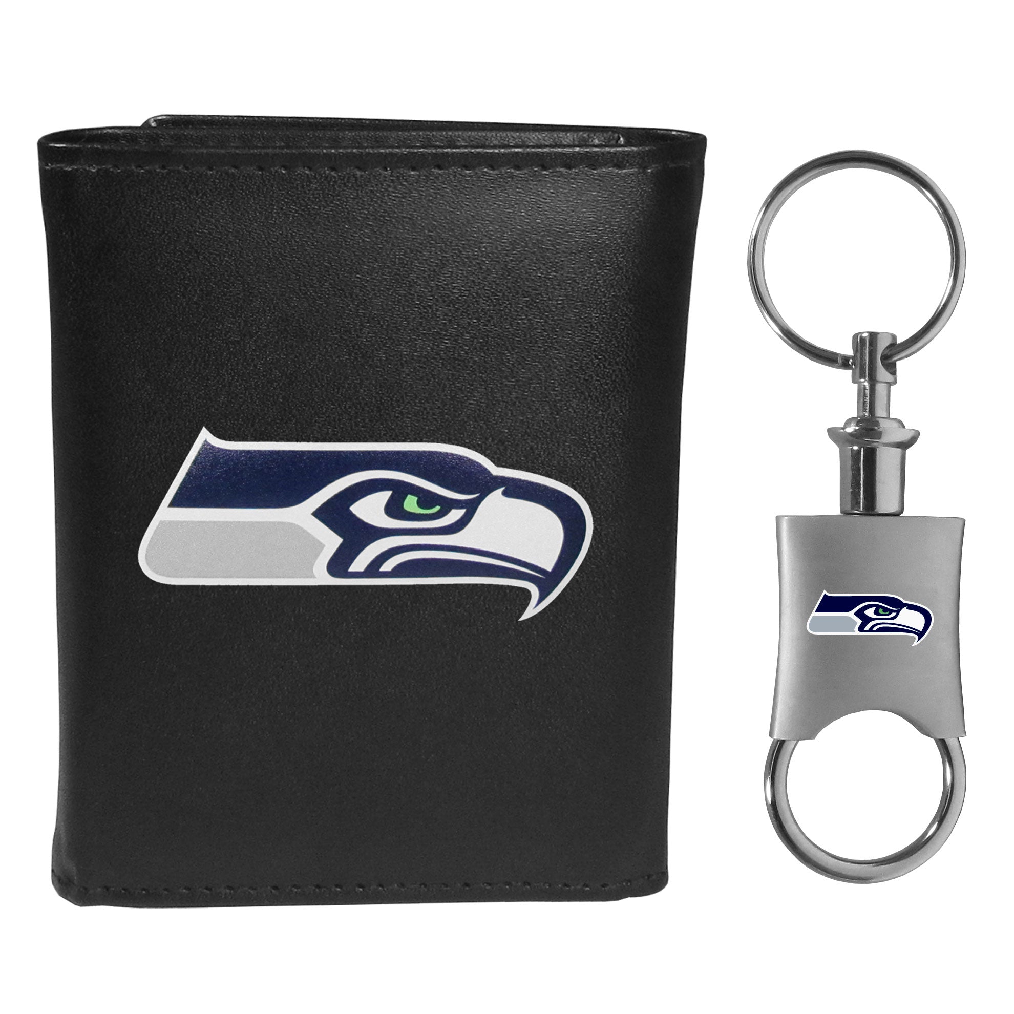 Seattle Seahawks Tri-fold Wallet & Valet Key Chain