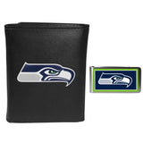 Seattle Seahawks Tri-fold Wallet & Color Money Clip