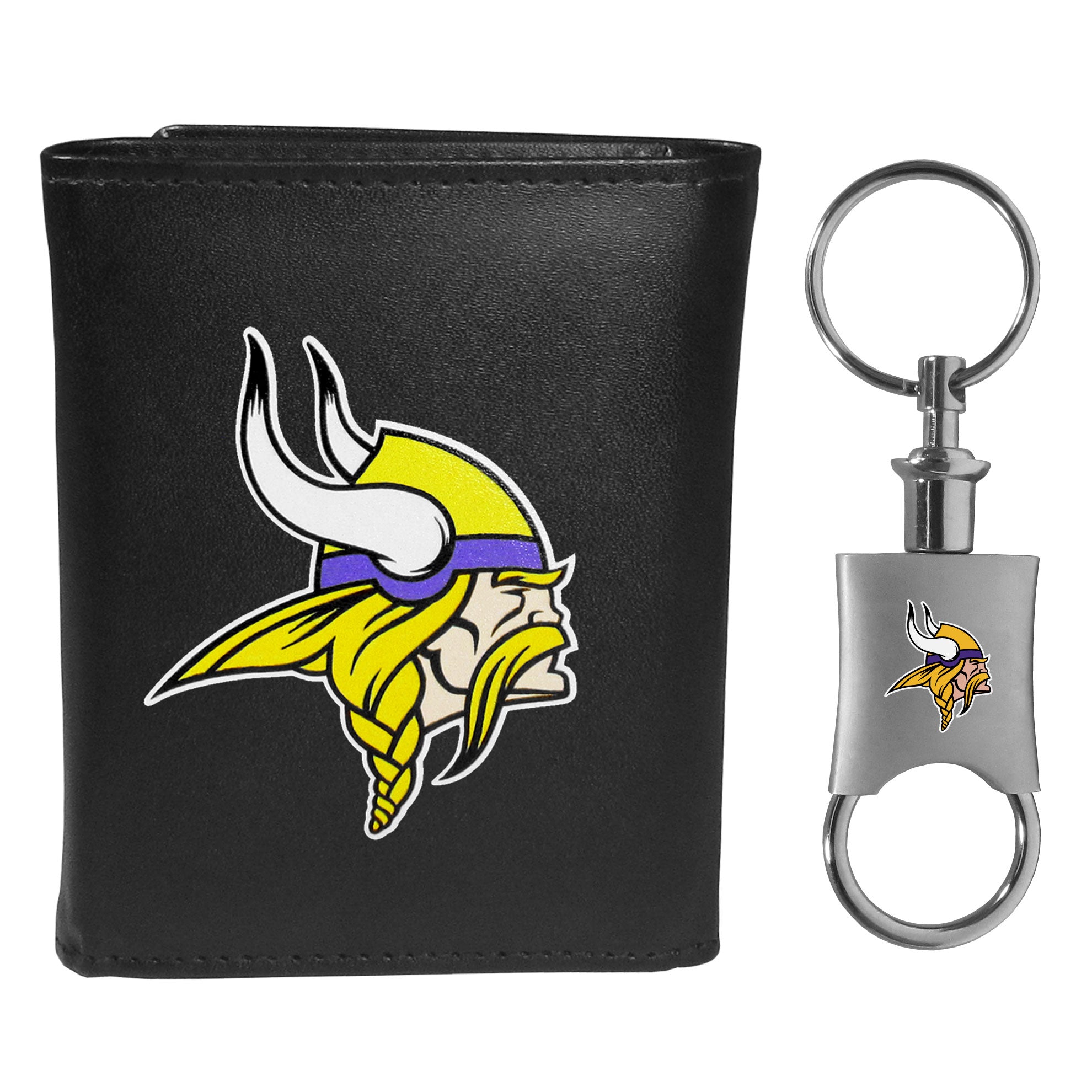 Minnesota Vikings Tri-fold Wallet & Valet Key Chain