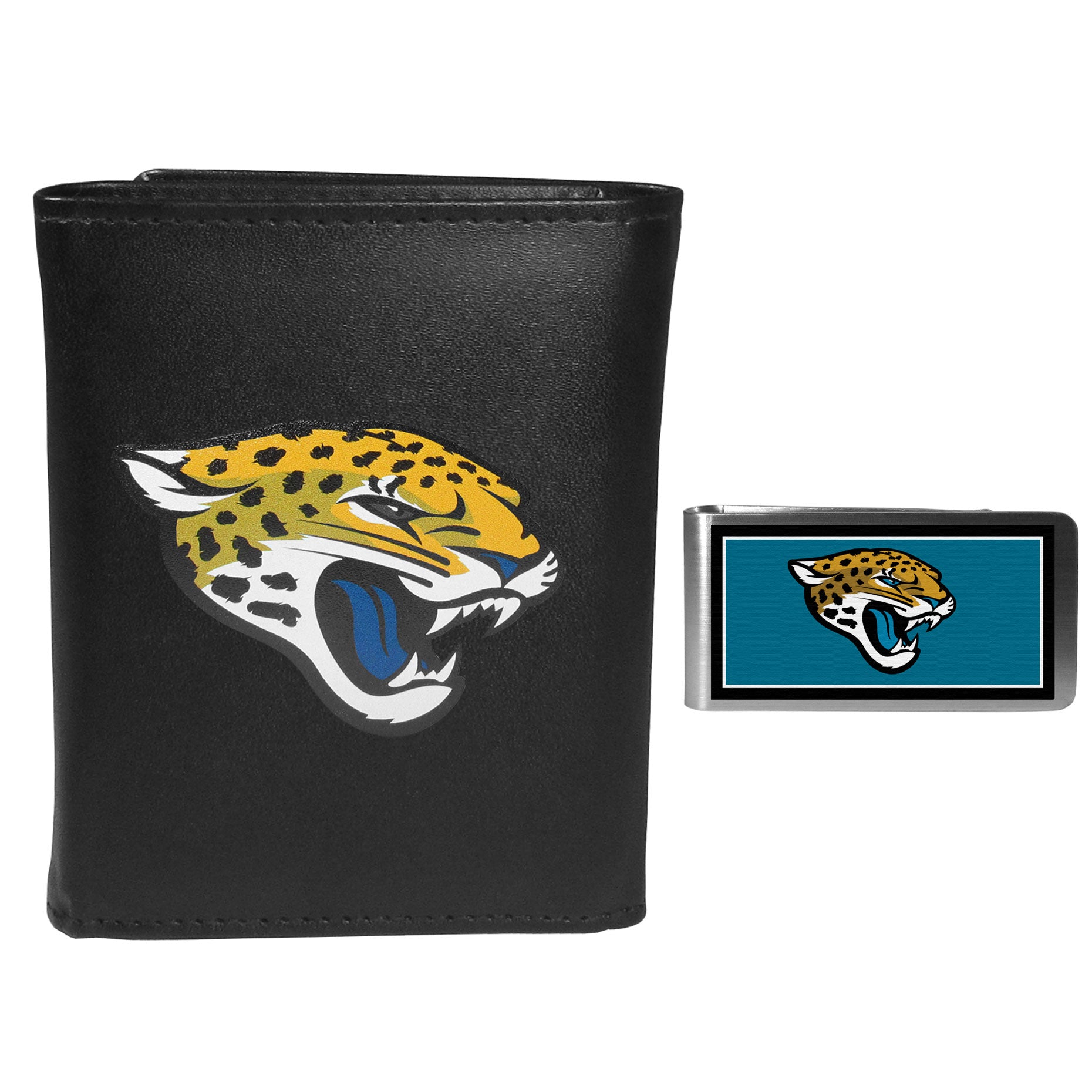 Jacksonville Jaguars Tri-fold Wallet & Color Money Clip