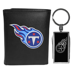 Tennessee Titans Tri-fold Wallet & Multitool Key Chain Black