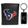 Houston Texans Tri-fold Wallet & Multitool Key Chain Black