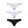 The Feminine Basics | Women's Thong Underwear 3 Pack