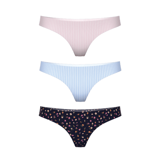 The Feminine Must-Haves | Women's Thong Underwear 3 Pack