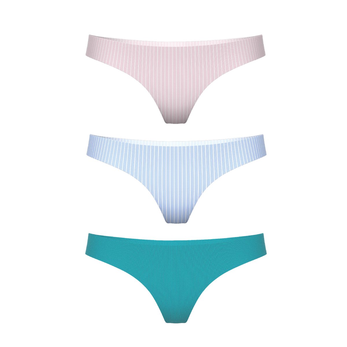 The Feminine Elites | Women's Thong Underwear 3 Pack