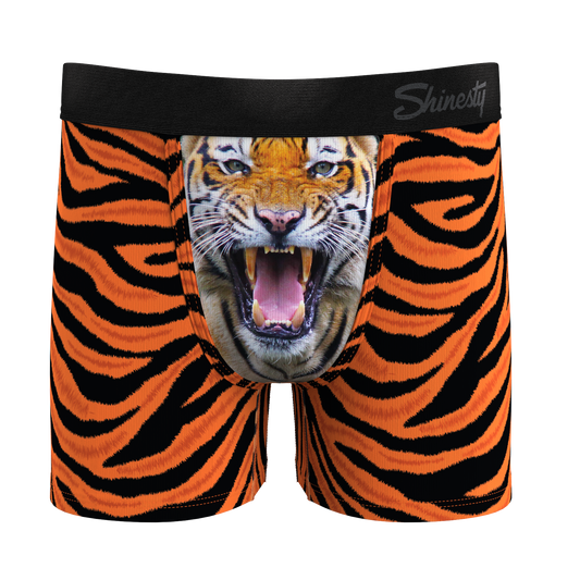 The Feral Feline | Tiger Print Boy's Boxer Briefs