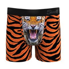 The Feral Feline | Tiger Print Boy's Boxer Briefs