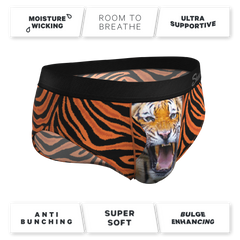 The Feral Feline | Tiger Print Ball Hammock® Pouch Underwear Briefs