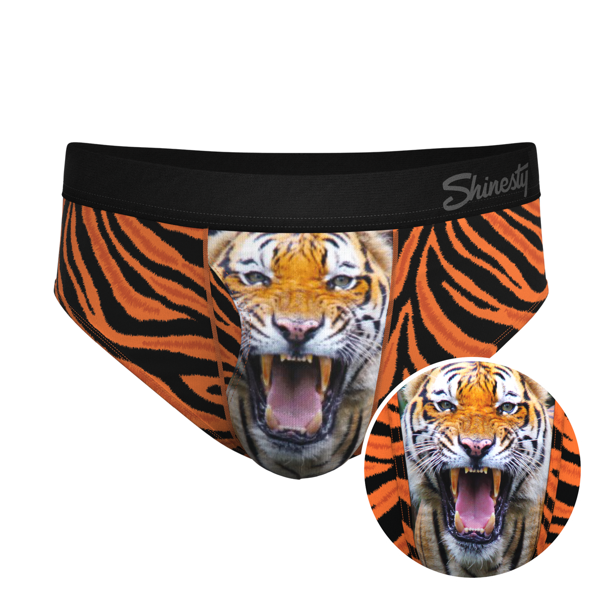 The Feral Feline | Tiger Print Ball Hammock® Pouch Underwear Briefs