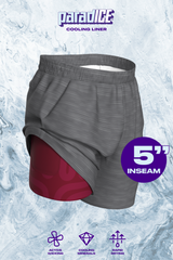 The Finish Line | Grey and Red Ball Hammock® 5 Inch Athletic Shorts