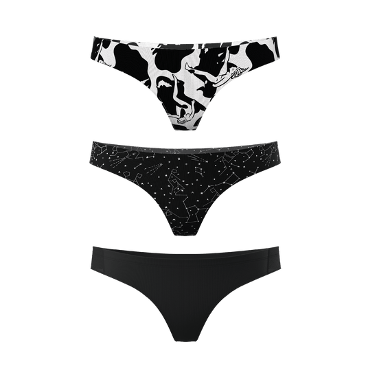 The Flavor of August | Women's Thong Underwear 3 Pack - Shinesty