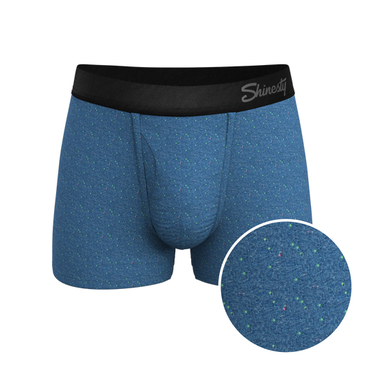 The Fleck Me | Heather Blue Flecked Ball Hammock® Pouch Trunks Underwear