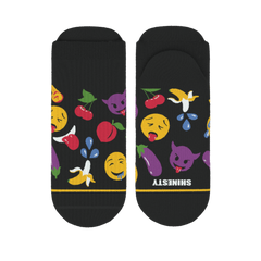 The Flirt | Emoji Heel Hammock™ Ankle Socks