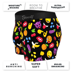 The Flirt | Emoji Ball Hammock® Pouch Trunks Underwear