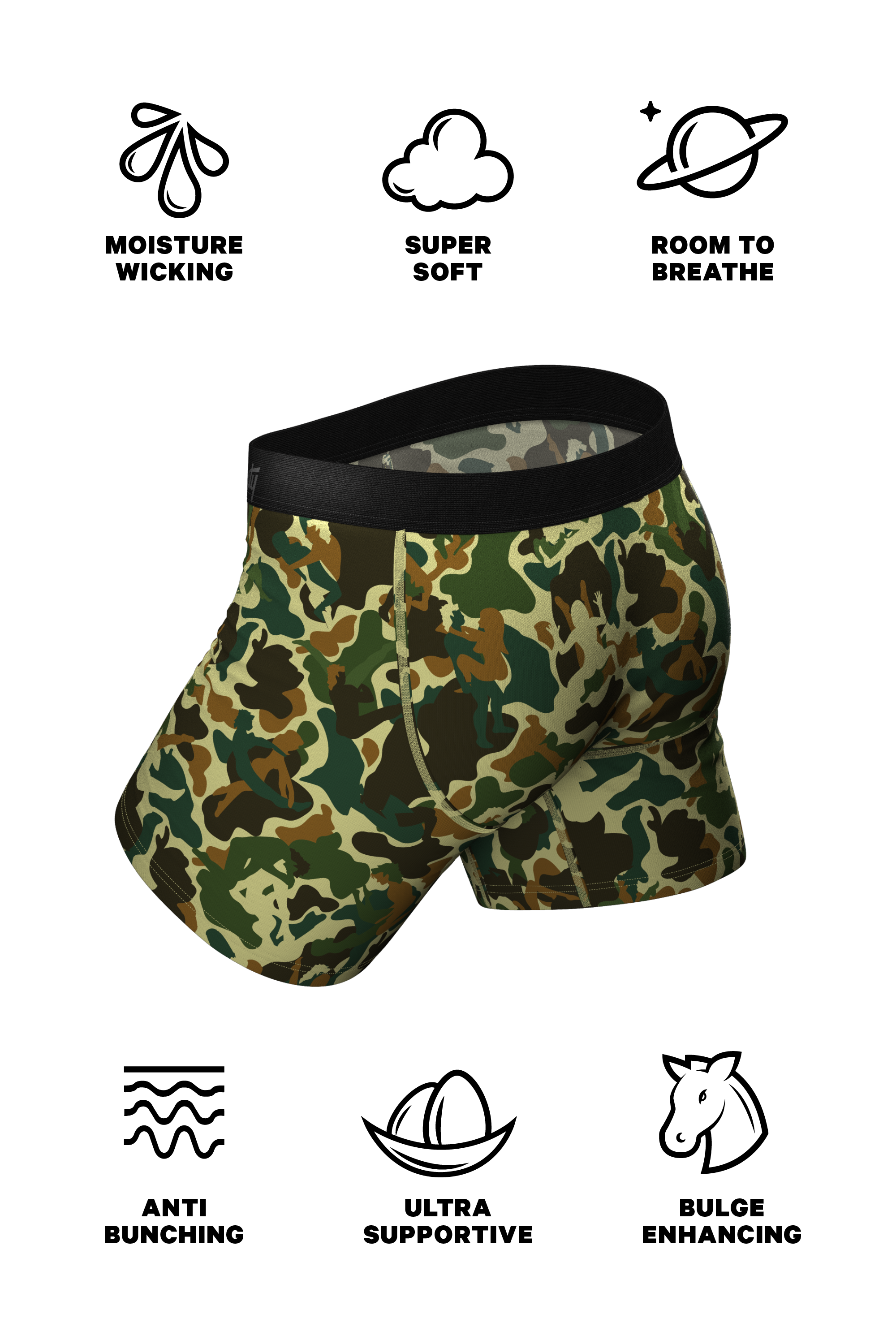 The Forni Camo | Camouflage Ball Hammock® Pouch Underwear