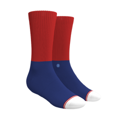 The Fourth | Patriotic Red and Blue Heel Hammock™ Crew Socks