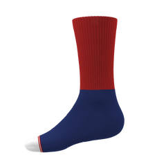 The Fourth | Patriotic Red and Blue Heel Hammock™ Crew Socks