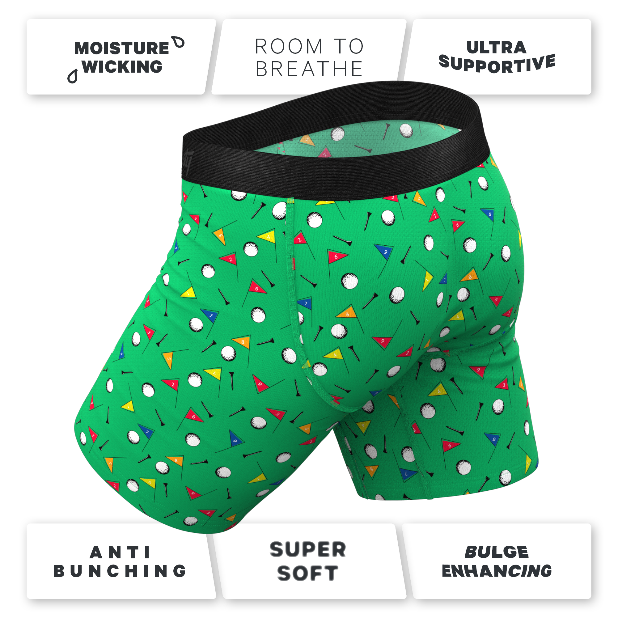 The Front Nine | Golf Ball Hammock® Pouch Underwear With Fly