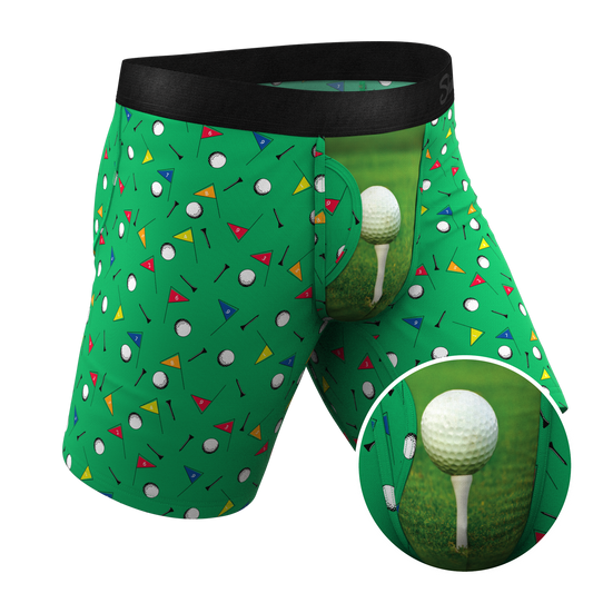 The Front Nine | Golf Ball Long Leg Ball Hammock® Pouch Underwear With Fly