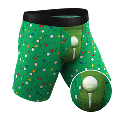 The Front Nine | Golf Ball Long Leg Ball Hammock® Pouch Underwear With Fly