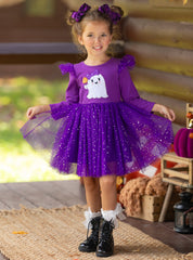 Hey Boo Glitter Tutu Dress - Mia Belle Girls