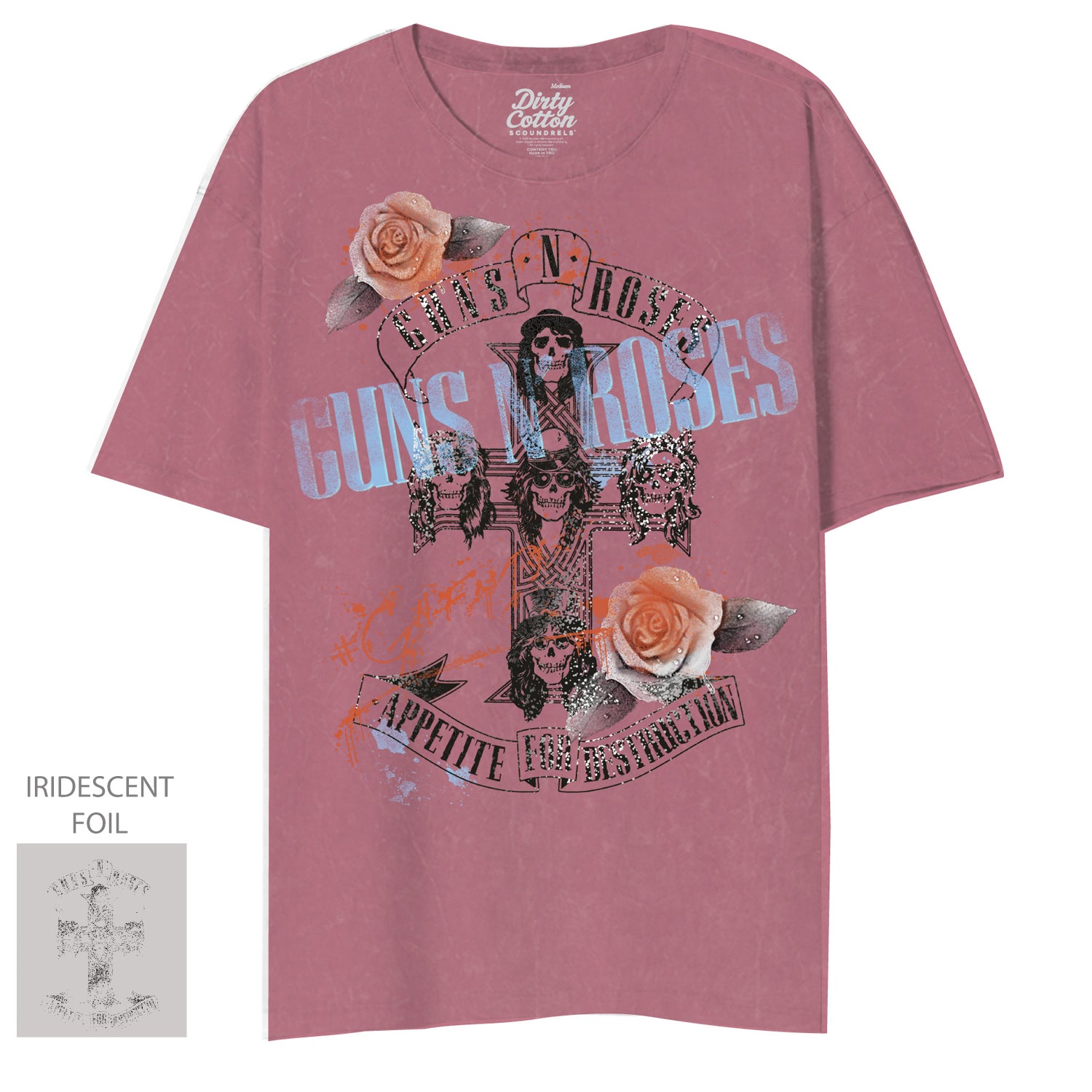 Guns N Roses-Cross Roses Unisex Tee