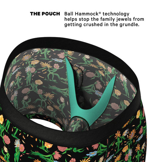 The Garden Of Breedin | Flower Print Ball Hammock® Pouch Underwear With Fly